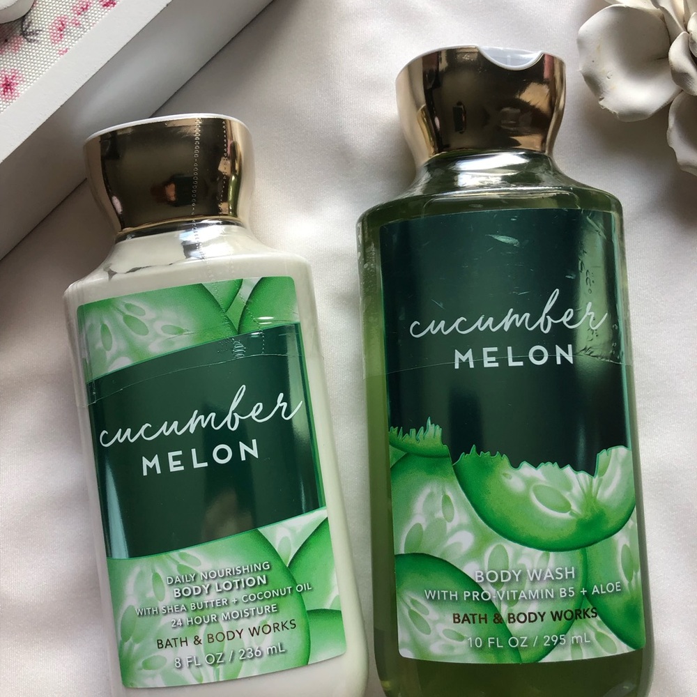 Cucumber Melon Body Wash and Lotion Set